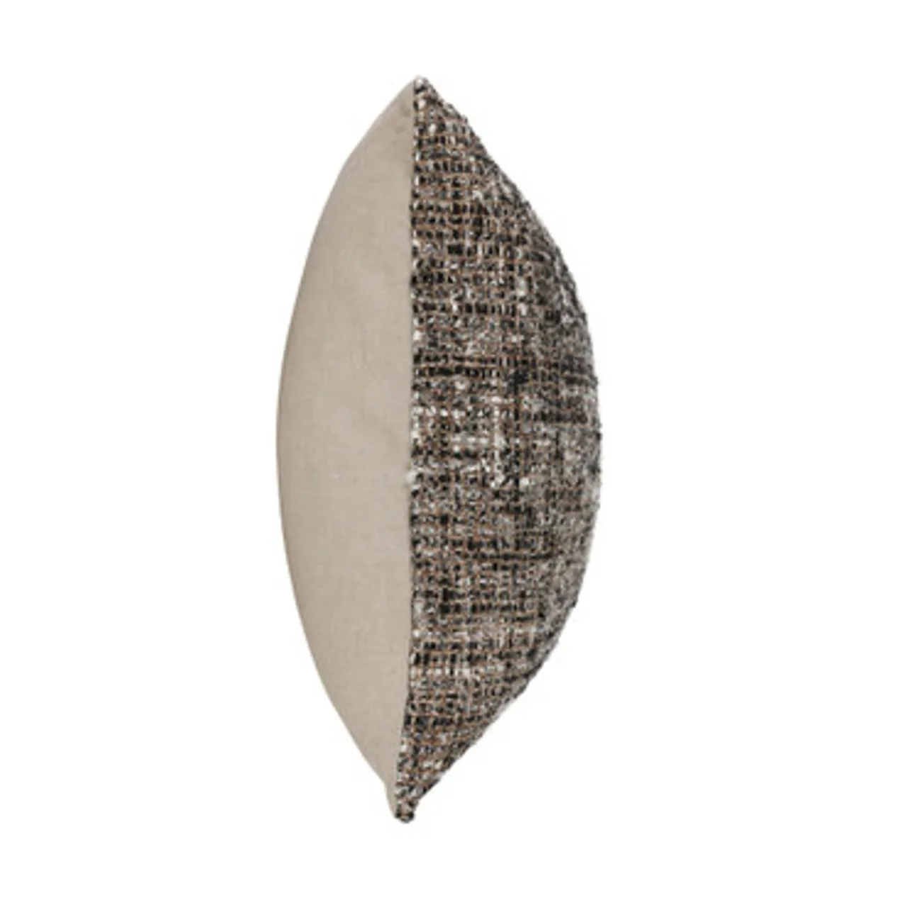 Malek Pillow 24" - Black/Ivory