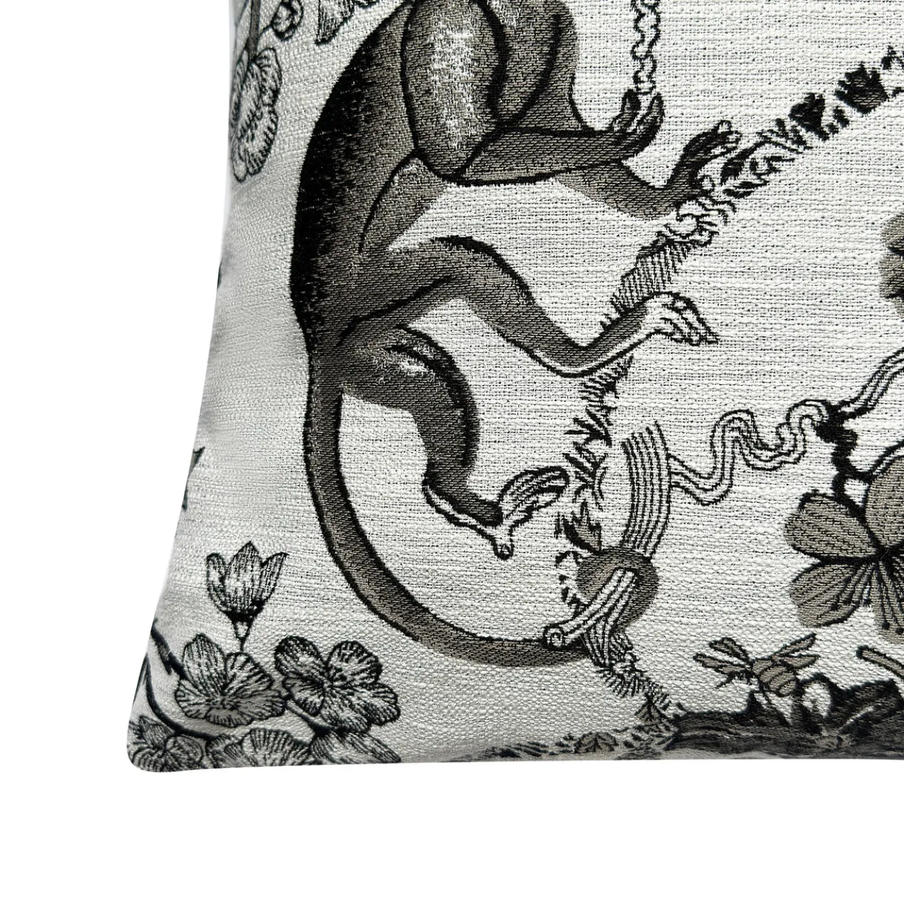 Monkey Pillow 20" - Black