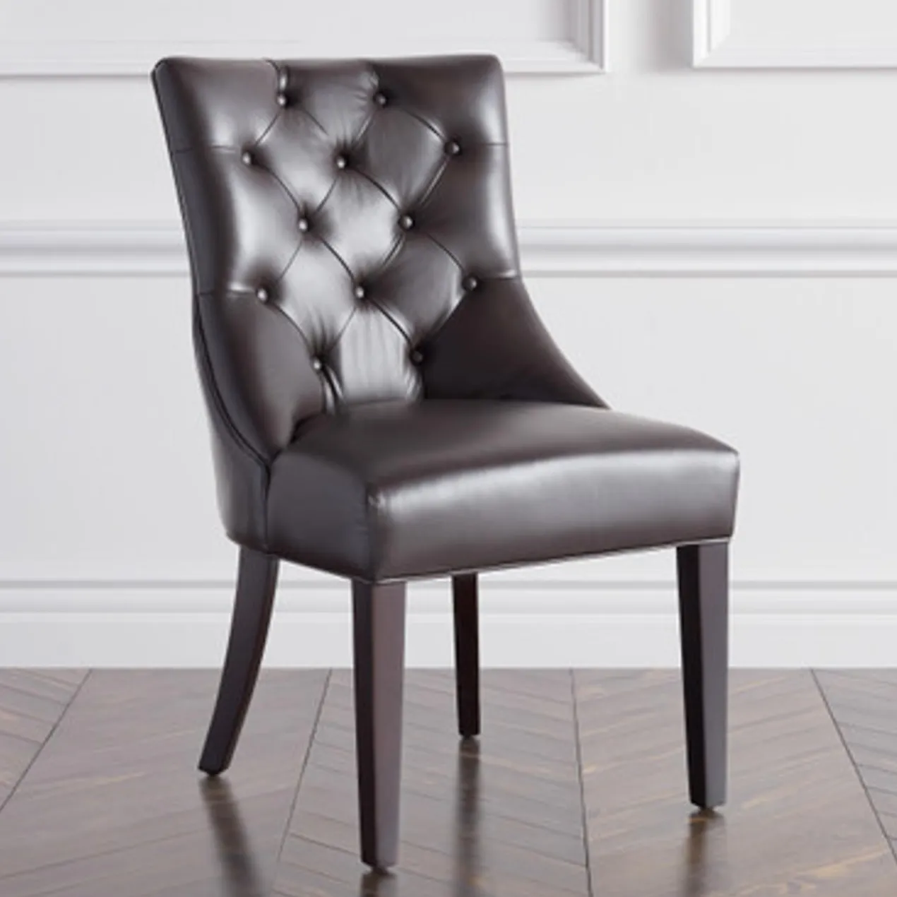 Nottingham Leather Dining Chair - Espresso