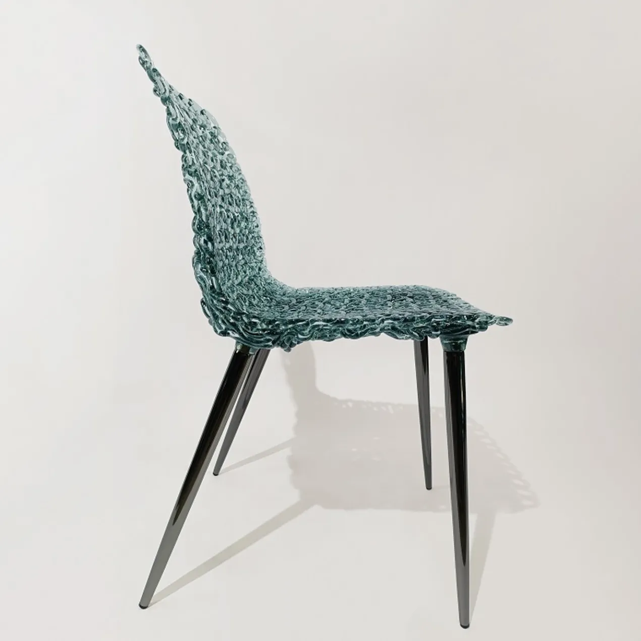 Ocean Blue Weave Dining Chair