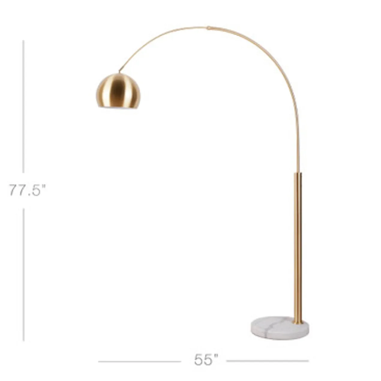 Orson Floor Lamp - Brass