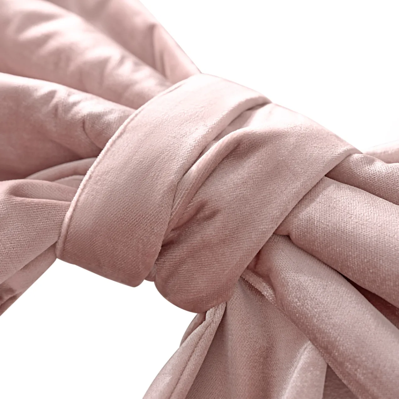 Overszied Velvet Bow 28" - Blush