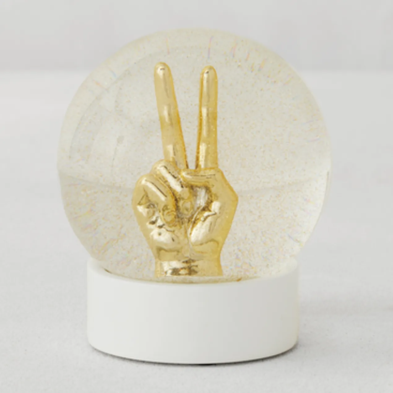 Peace Sign Snow Globe