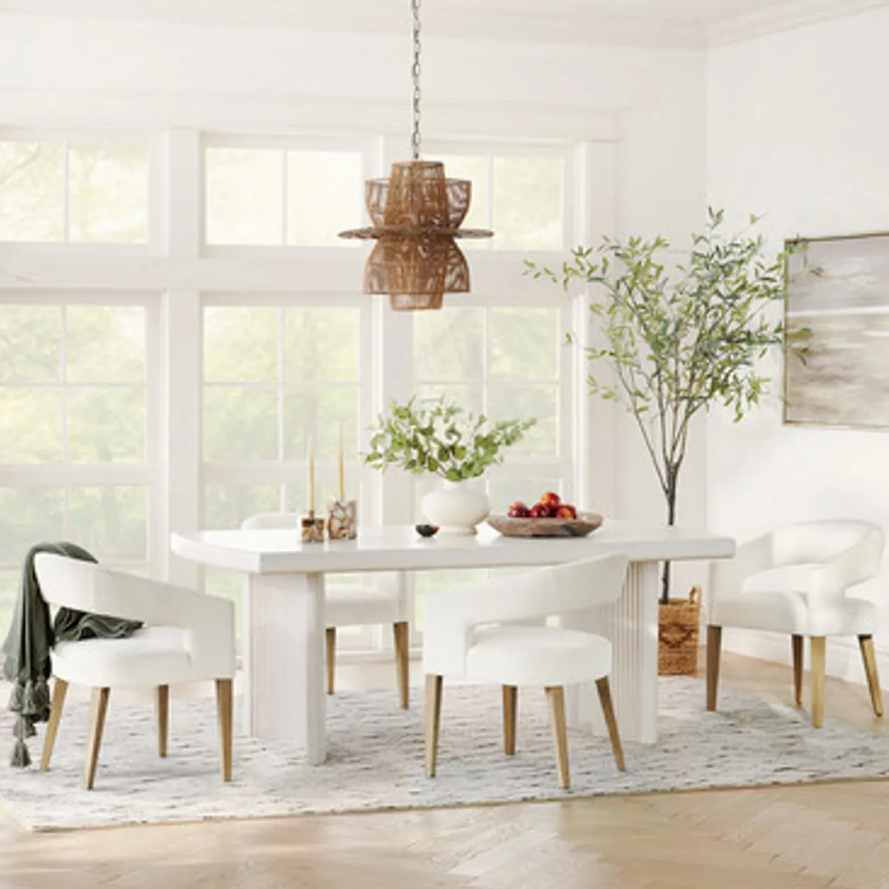 Philippa Dining Chair - Natural Grey