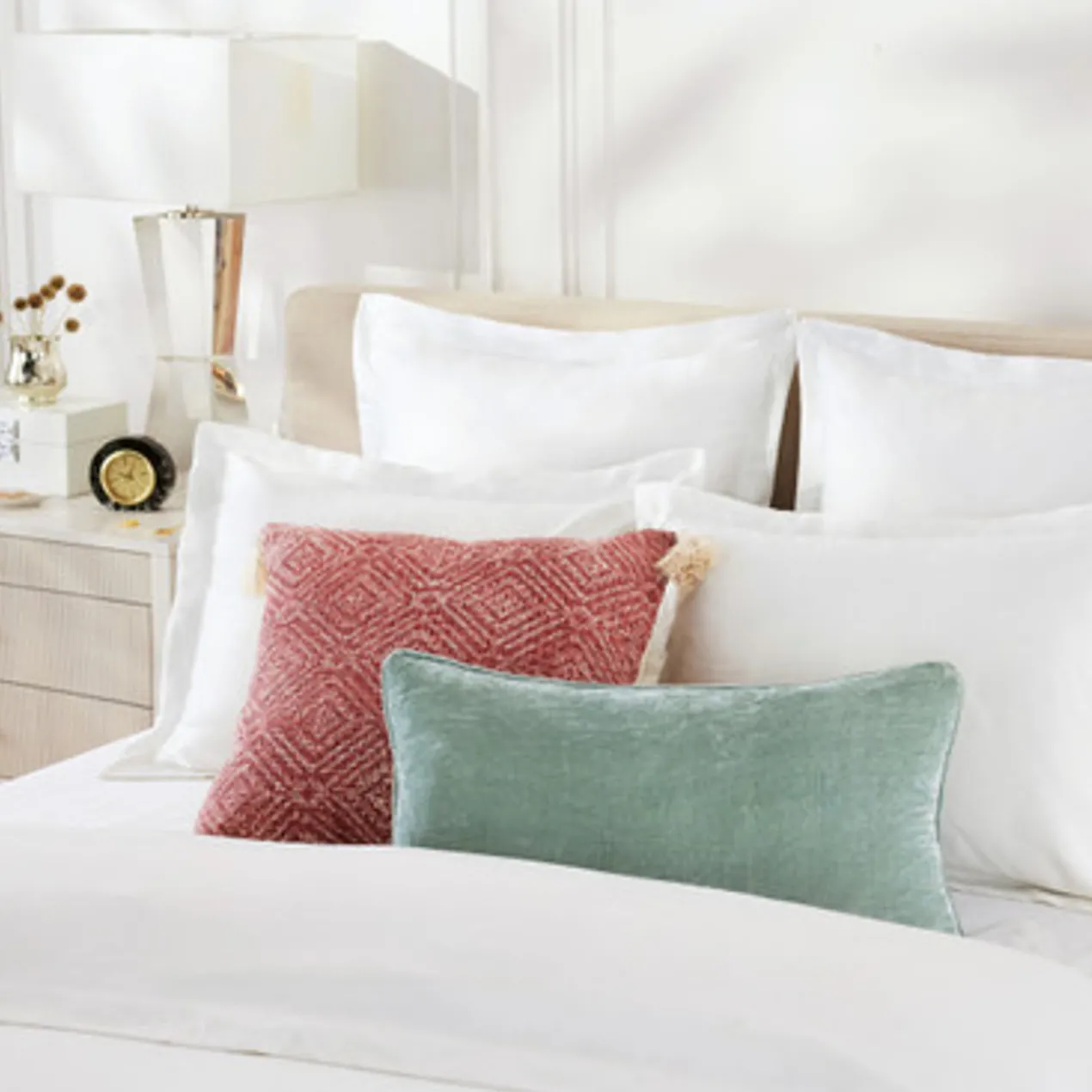 Shelby Lumbar Pillow - Aqua