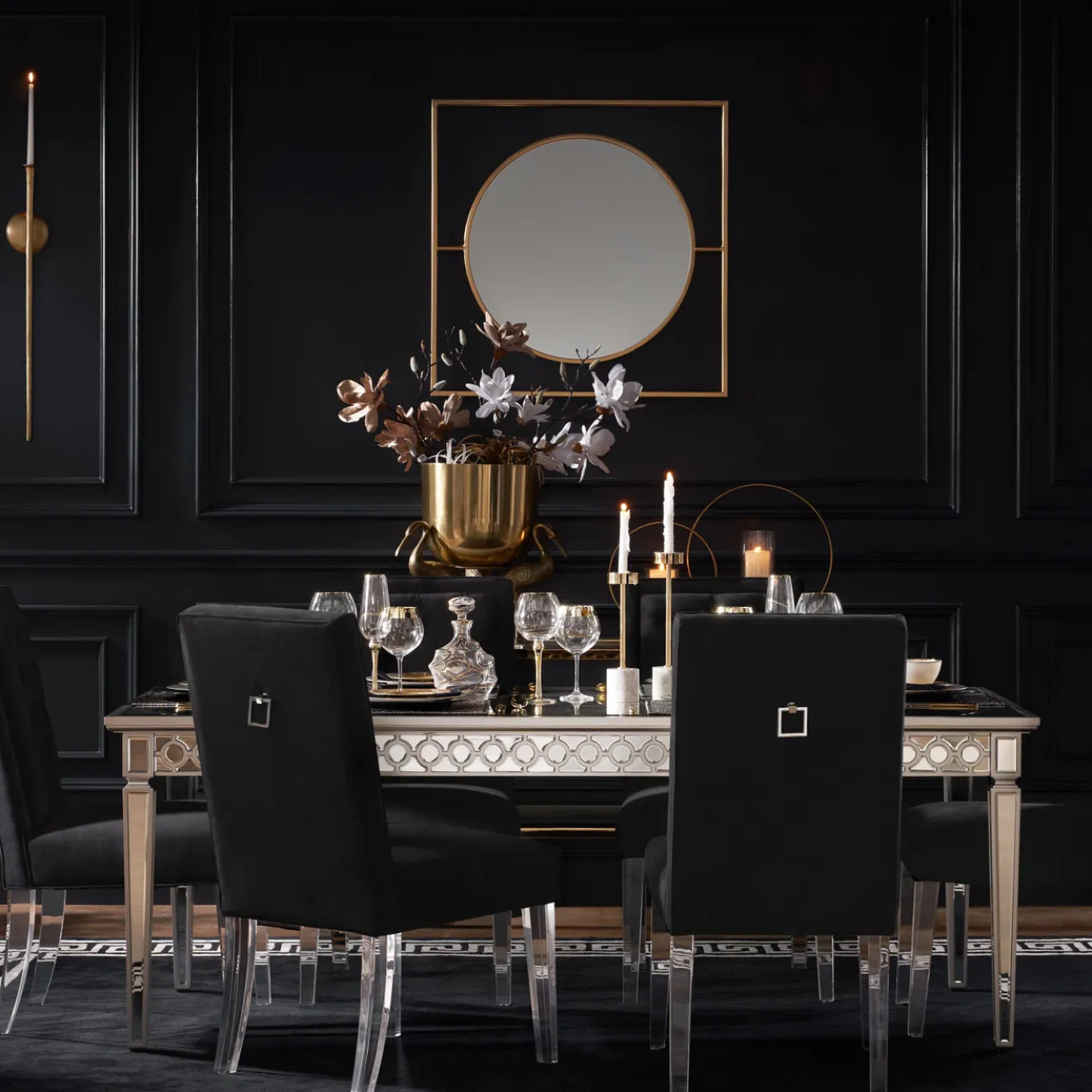 Sophie Mirrored Dining Table