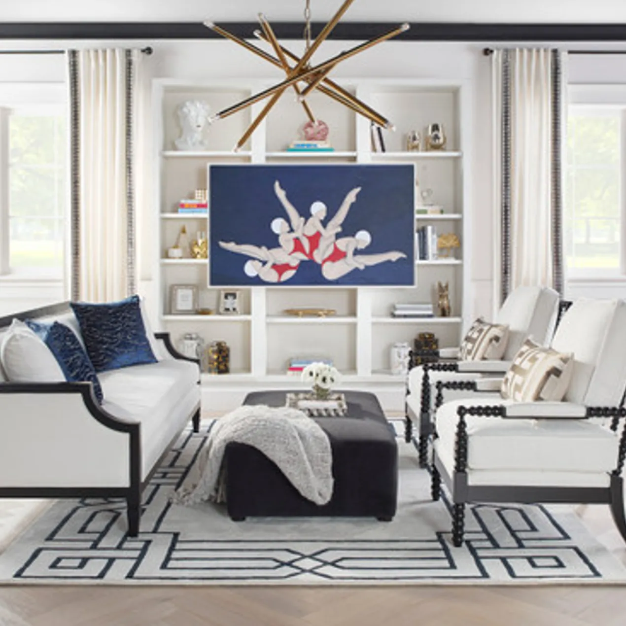 Spindle Chair - High Gloss Black