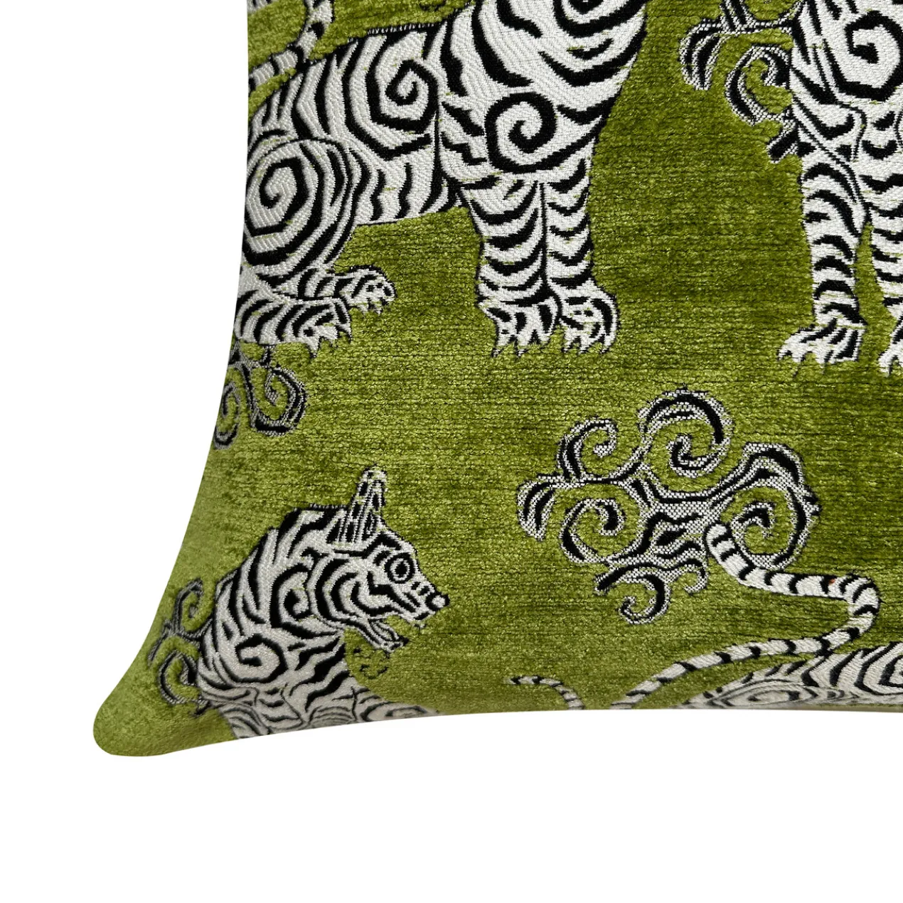 Tigress Pillow 20" - Citron Green