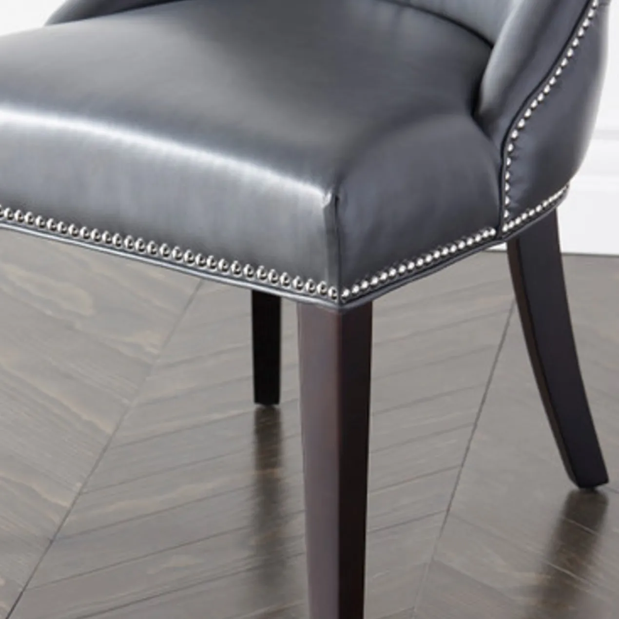 Versailles Leather Dining Chair - Espresso