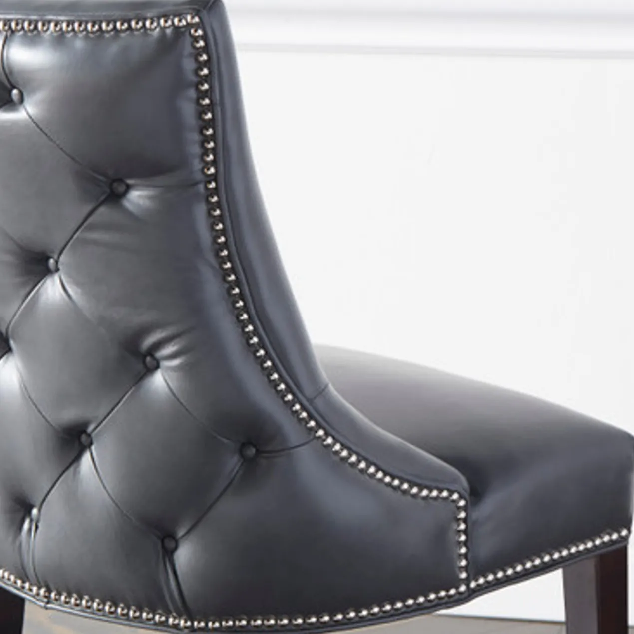 Versailles Leather Dining Chair - Espresso