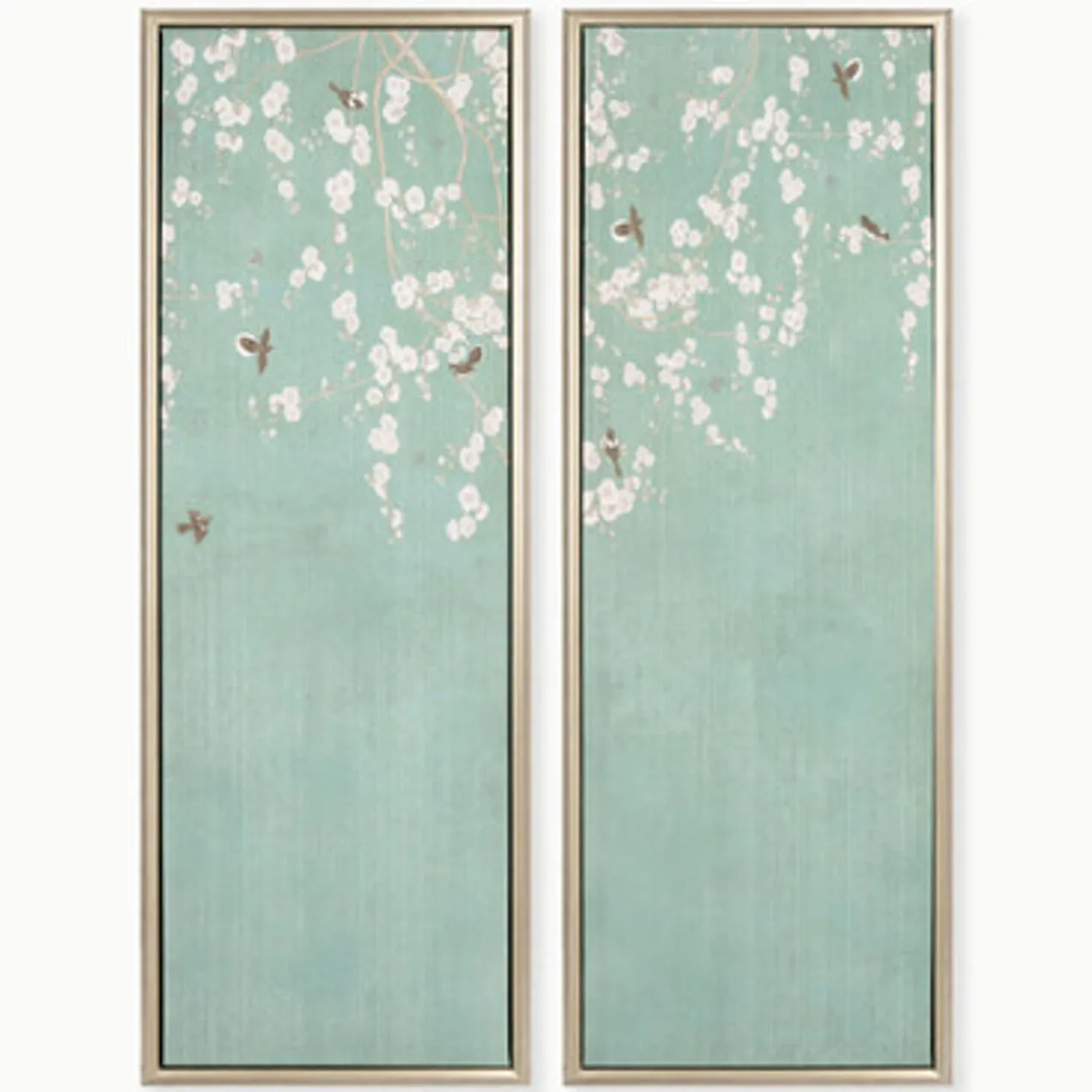 White Blossoms - Set of 2