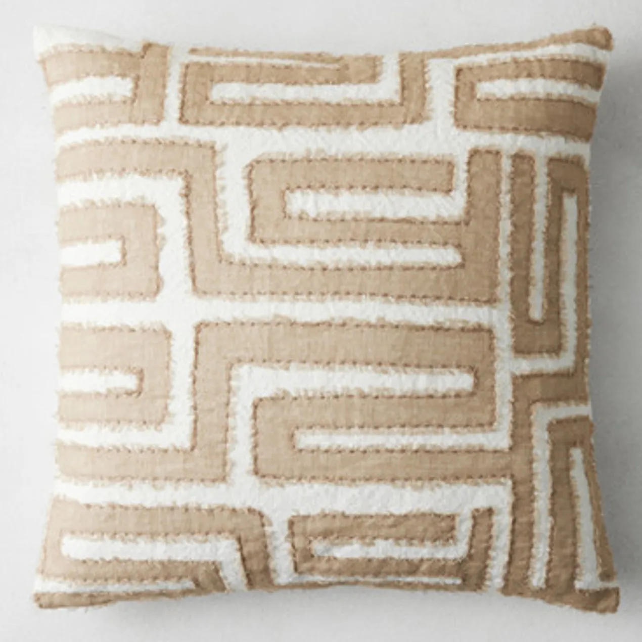 Zane Pillow 22" - Natural/Ivory