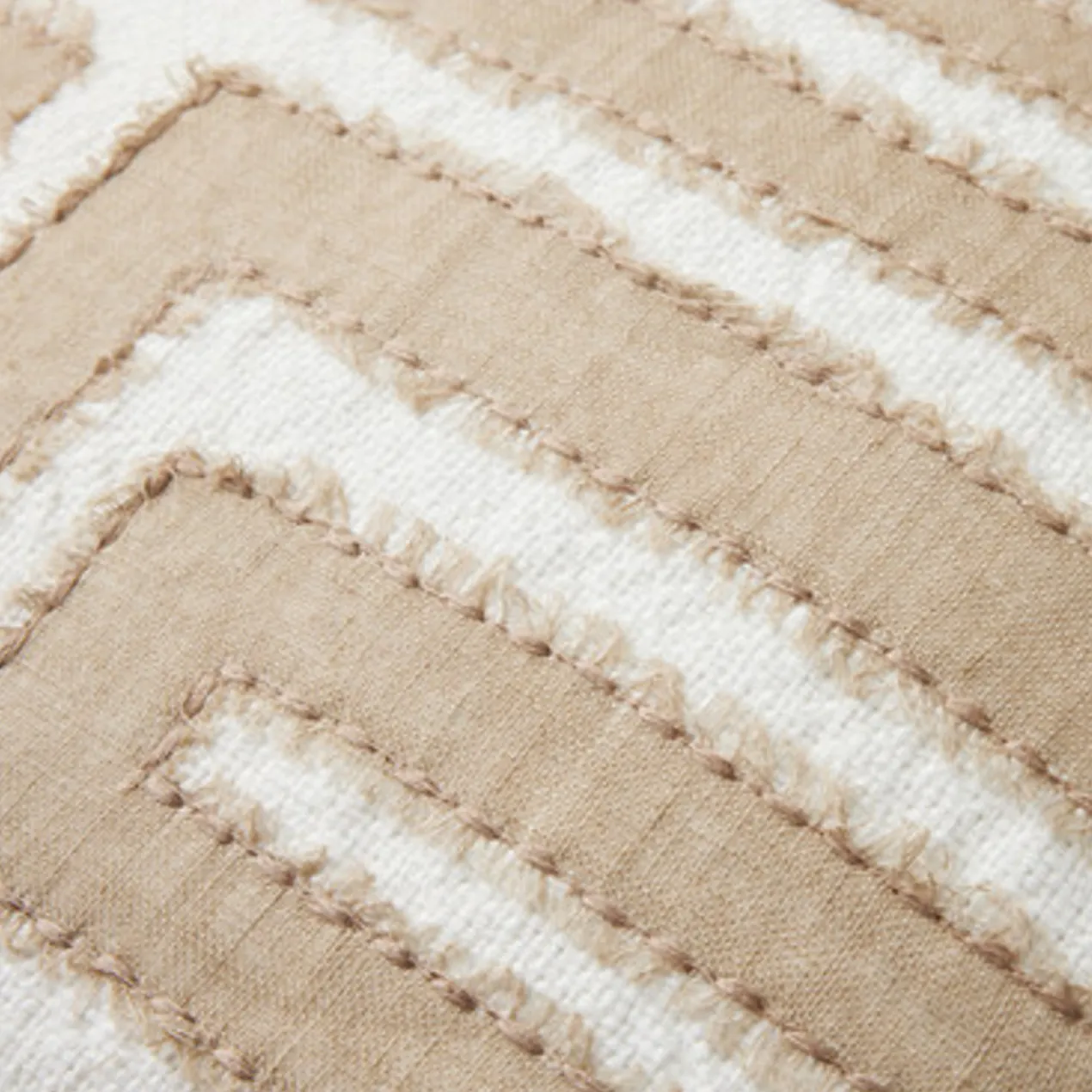 Zane Pillow 22" - Natural/Ivory