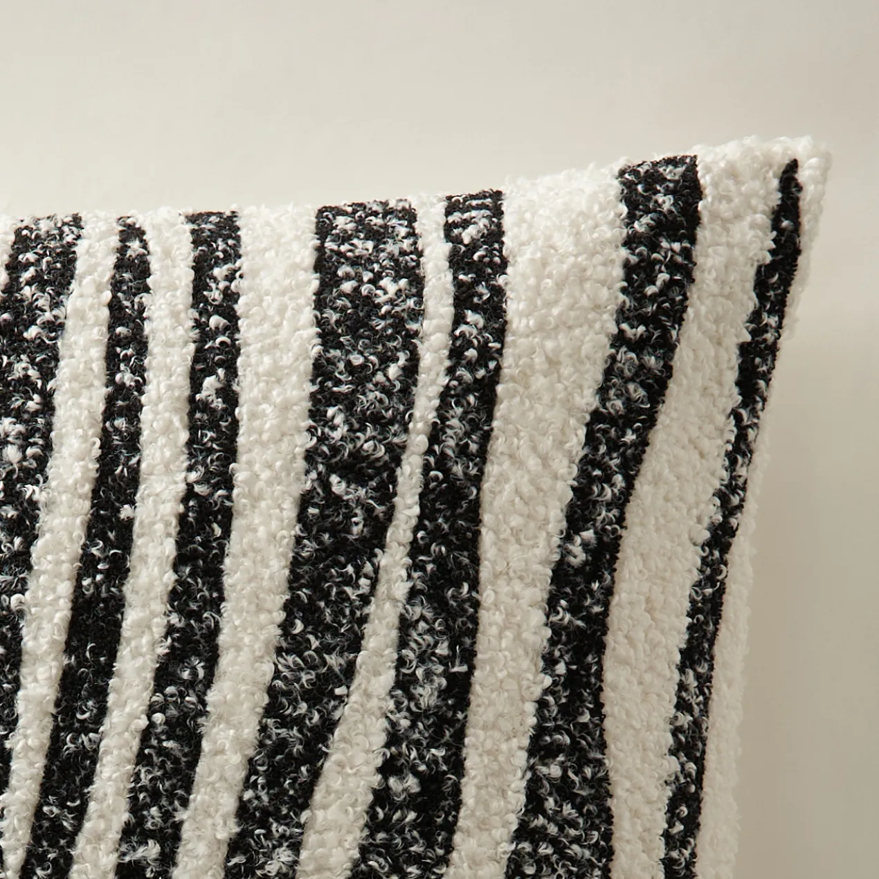 Zebra Boucle Pillow 20"